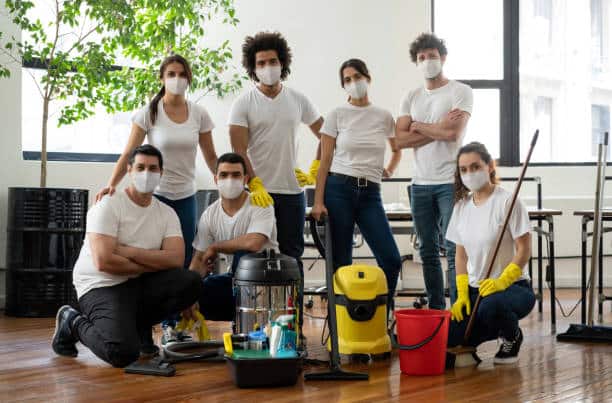 Professional Cleaning Company A Responsible Group Embracing Precautions and Hygiene