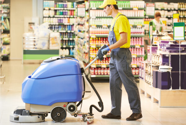 Floor,Care,And,Cleaning,Services,With,Washing,Machine,In,Supermarket