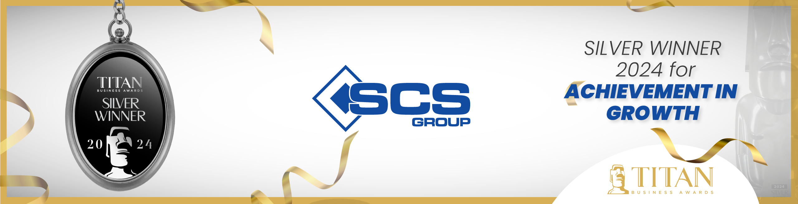 SCS Group Silver Winner 2024 for Achievement in Growth in Australia by Titan Business Awards